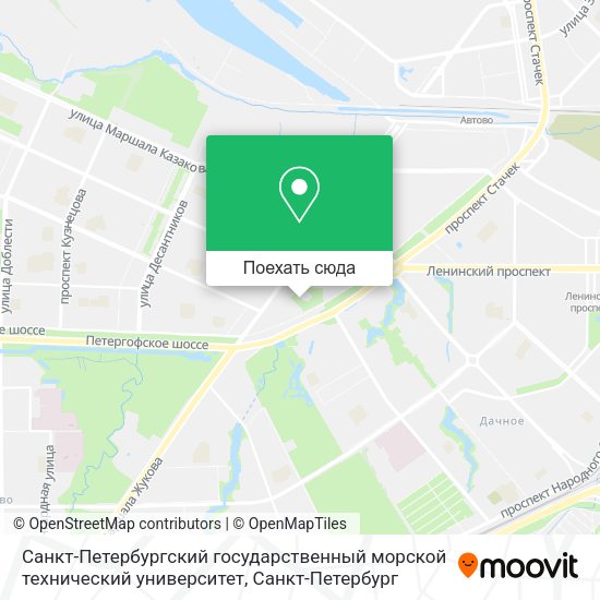 Карта Санкт-Петербургский государственный морской технический университет