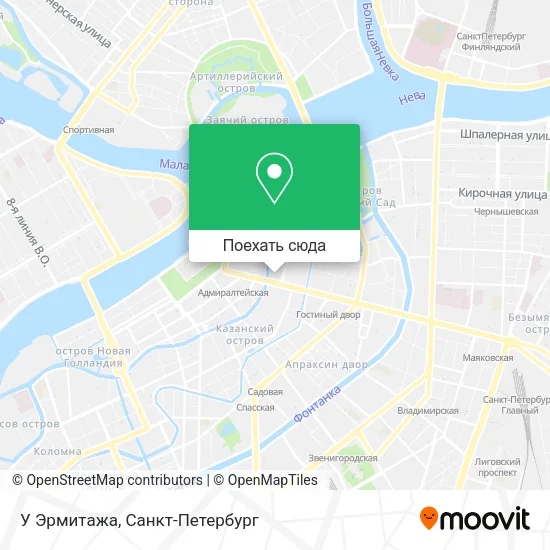 Карта У Эрмитажа