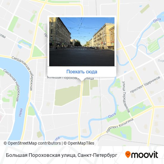 Карта Большая Пороховская улица