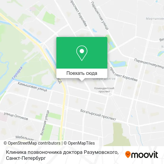 Карта Клиника позвоночника доктора Разумовского