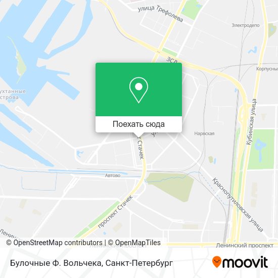 Карта Булочные Ф. Вольчека