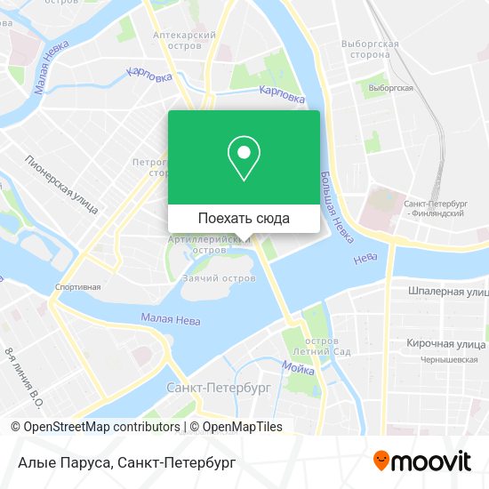 Карта Алые Паруса