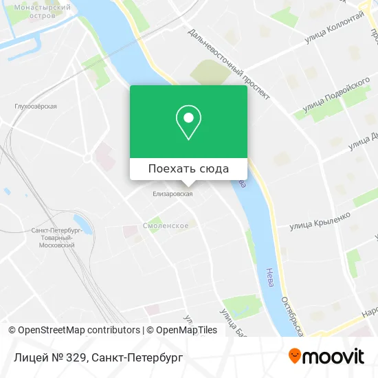 Карта Лицей № 329
