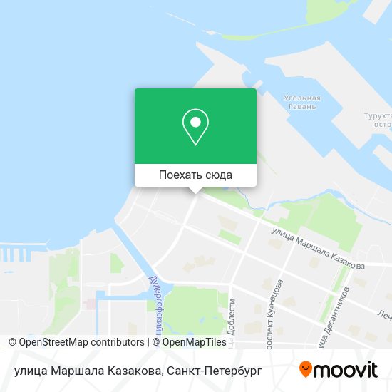 Карта улица Маршала Казакова
