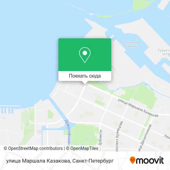 Карта улица Маршала Казакова