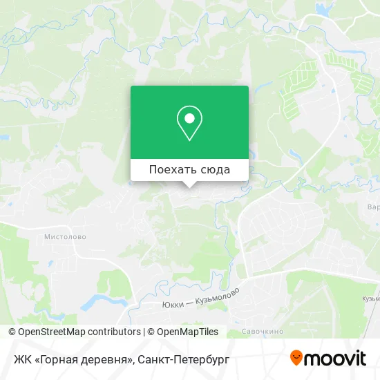 Карта ЖК «Горная деревня»