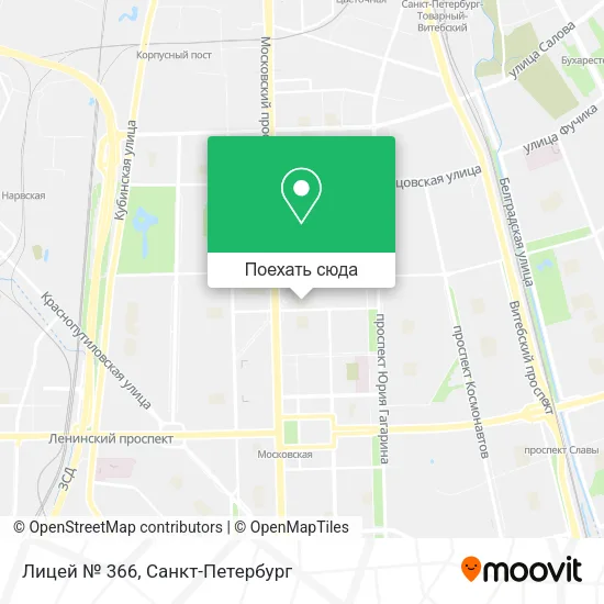 Карта Лицей № 366