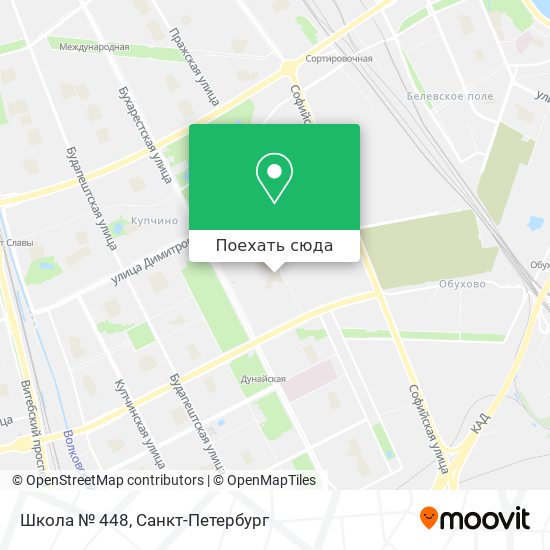 Карта Школа № 448