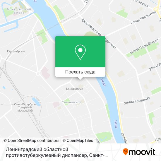 Карта Ленинградский областной противотуберкулезный диспансер