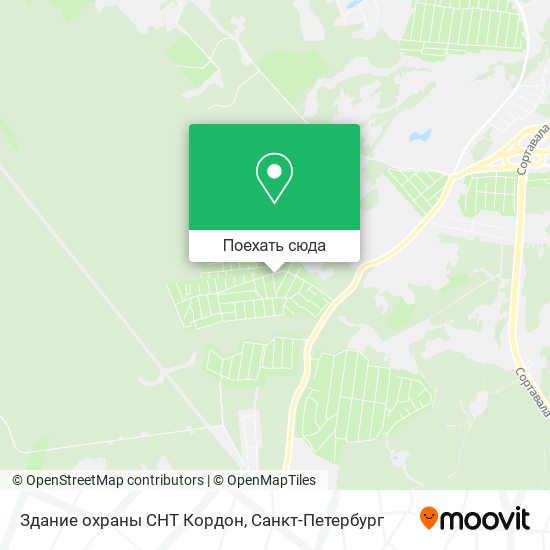 Карта Здание охраны СНТ Кордон