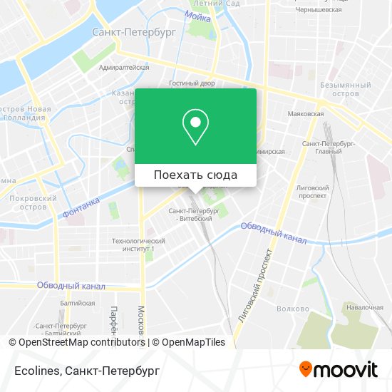 Карта Ecolines