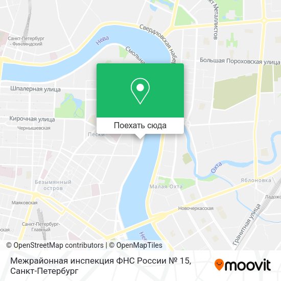 Карта Межрайонная инспекция ФНС России № 15