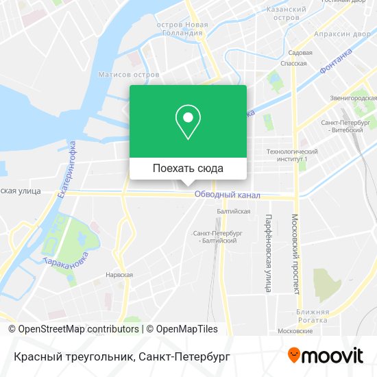 Карта Красный треугольник