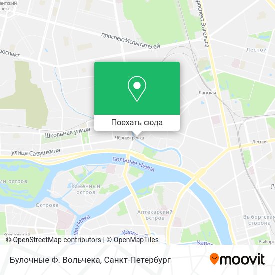 Карта Булочные Ф. Вольчека