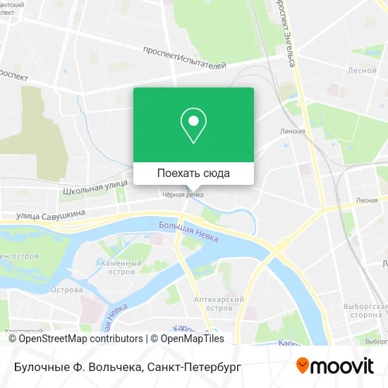 Карта Булочные Ф. Вольчека