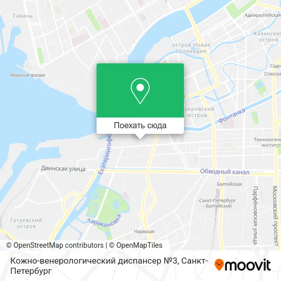 Карта Кожно-венерологический диспансер №3