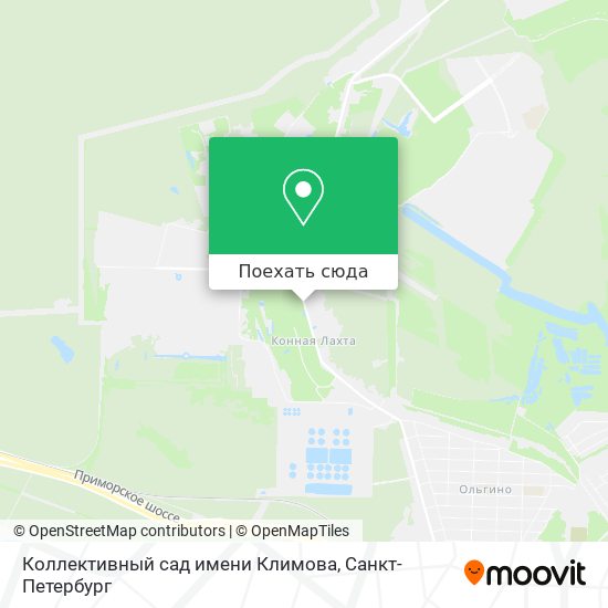 Карта Коллективный сад имени Климова