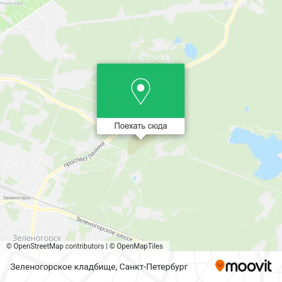 Карта Зеленогорское кладбище