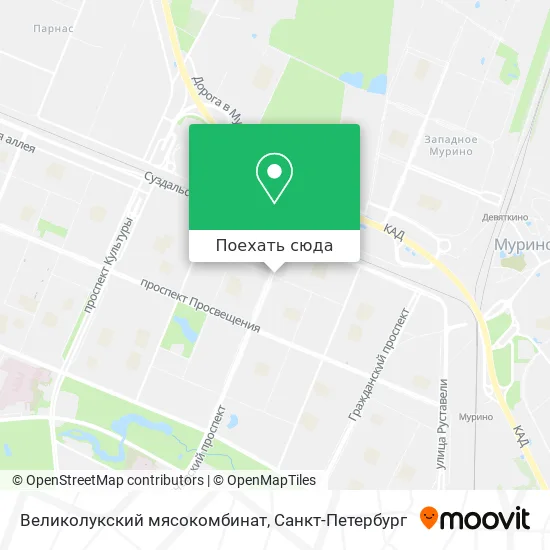 Карта Великолукский мясокомбинат