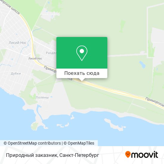 Карта Природный заказник