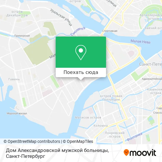 Карта Дом Александровской мужской больницы