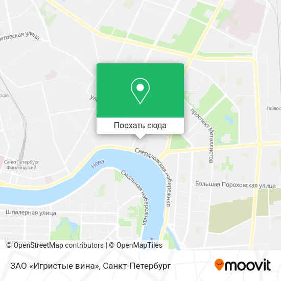 Карта ЗАО «Игристые вина»