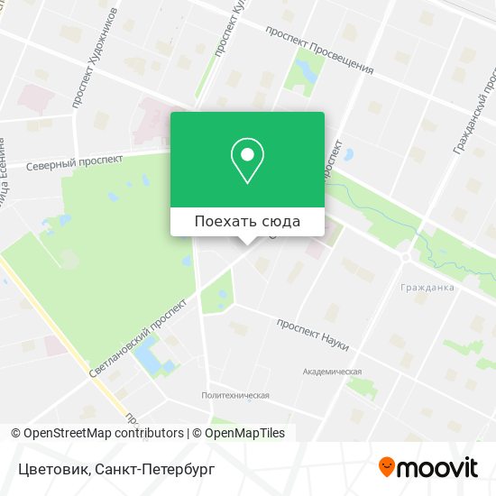 Карта Цветовик