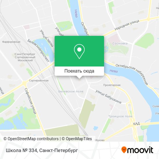 Карта Школа № 334