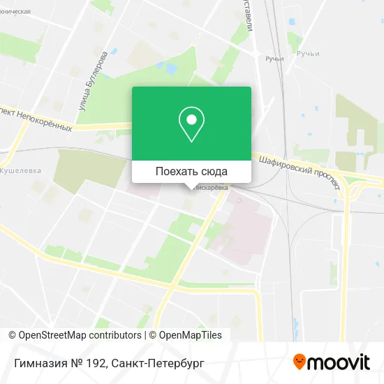 Карта Гимназия № 192