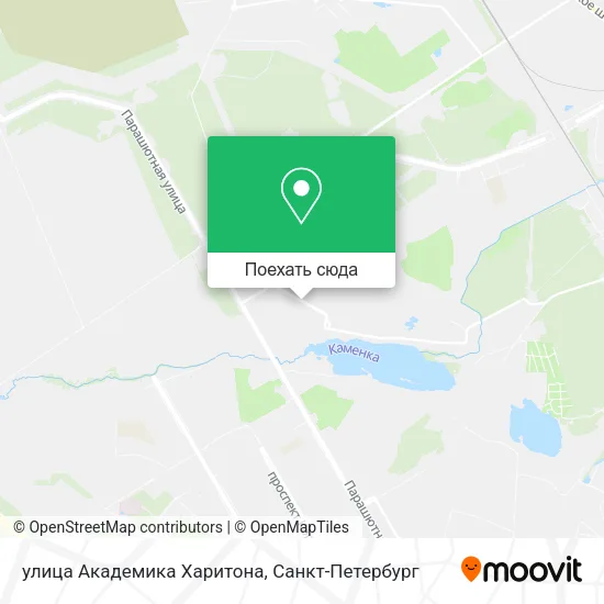 Карта улица Академика Харитона