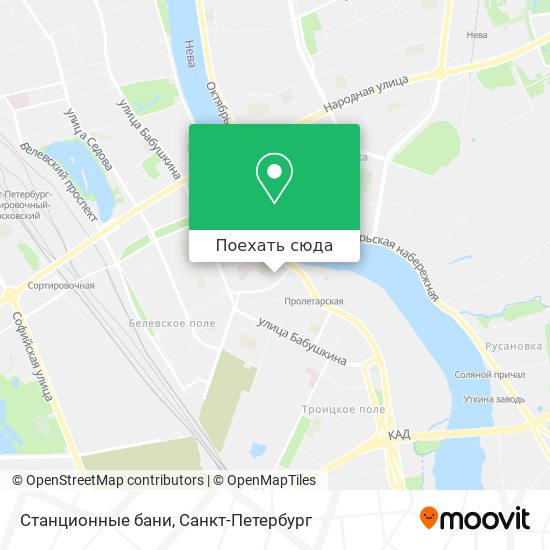 Карта Станционные бани