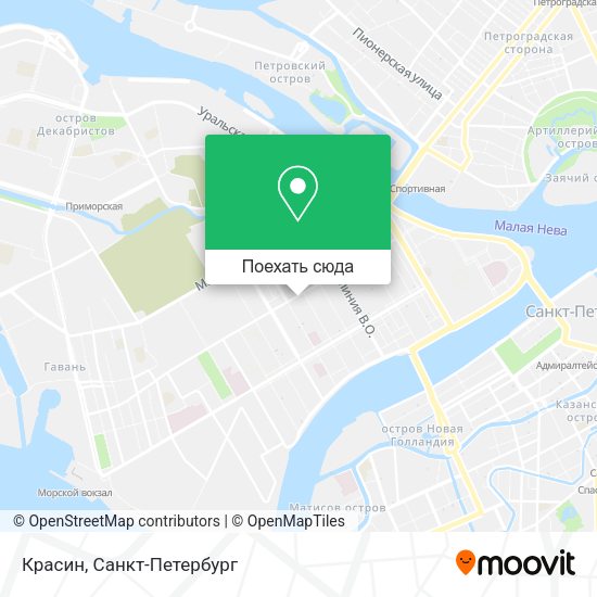 Карта Красин