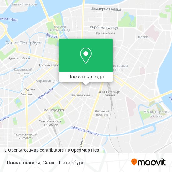 Карта Лавка пекаря