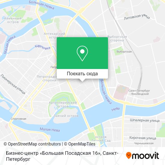 Карта Бизнес-центр «Большая Посадская 16»