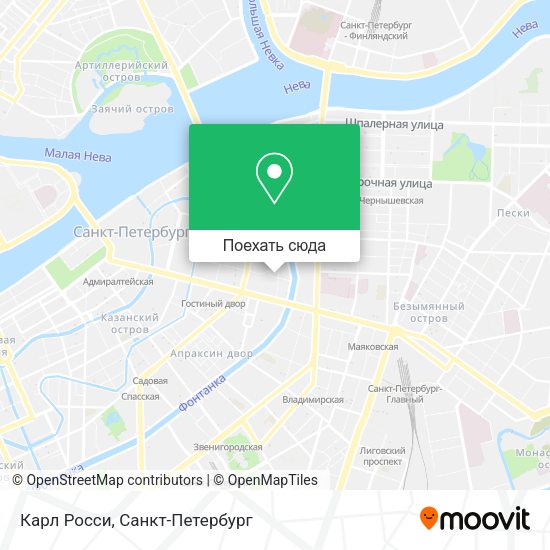 Карта Карл Росси