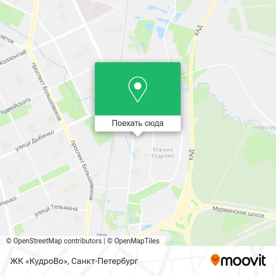 Карта ЖК «КудроВо»