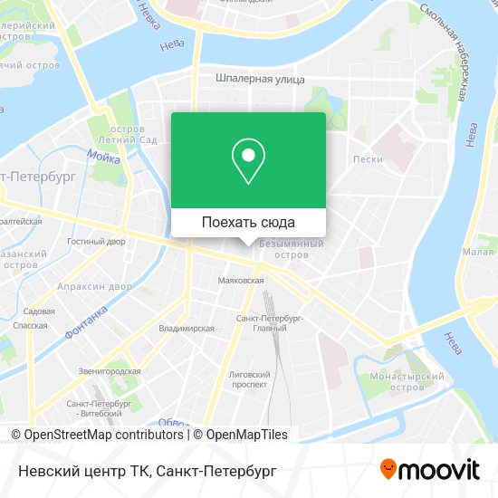 Карта Невский центр ТК