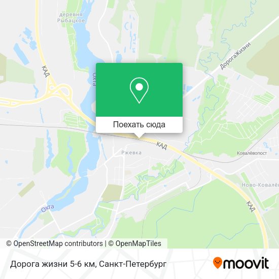 Карта Дорога жизни 5-6 км