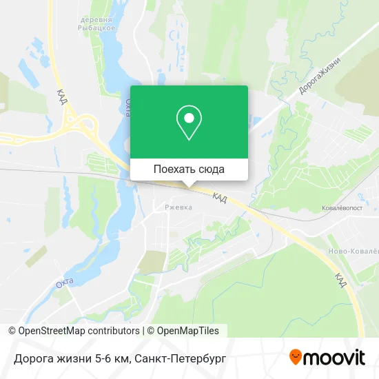 Карта Дорога жизни 5-6 км