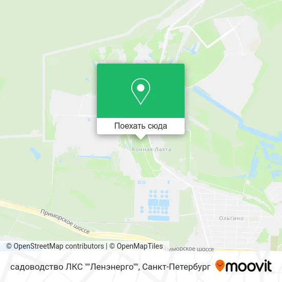 Карта садоводство ЛКС ""Ленэнерго""