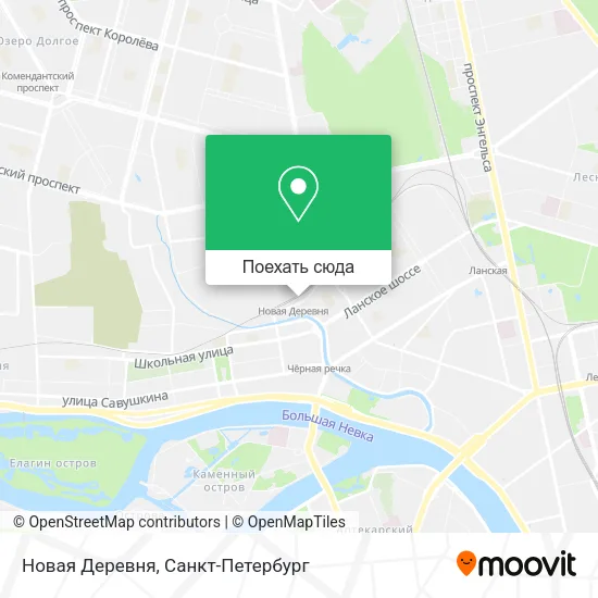Карта Новая Деревня