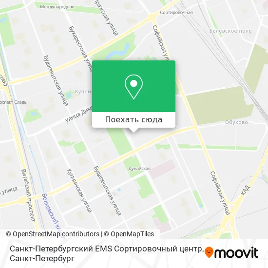 Карта Санкт-Петербургский EMS Сортировочный центр