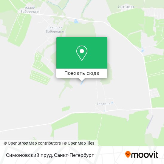 Карта Симоновский пруд