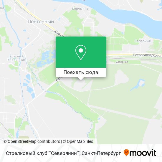 Карта Стрелковый клуб ""Северянин""