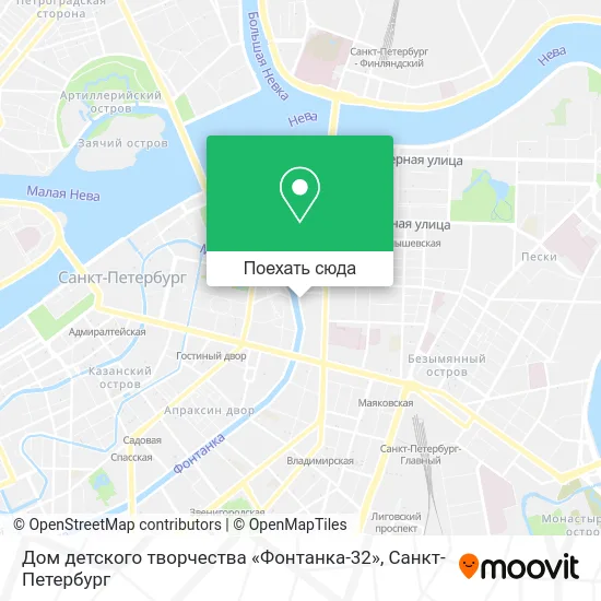 Карта Дом детского творчества «Фонтанка-32»