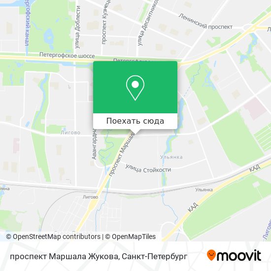 Карта проспект Маршала Жукова