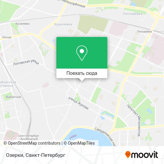 Карта Озерки