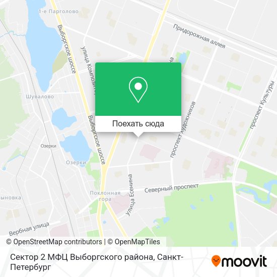 Карта Сектор 2 МФЦ Выборгского района