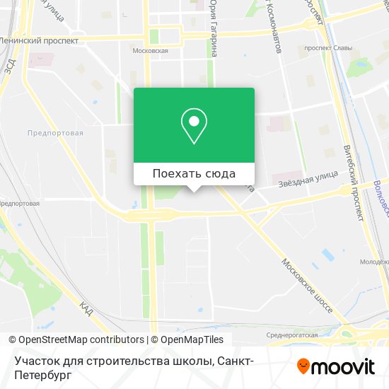 Карта Участок для строительства школы