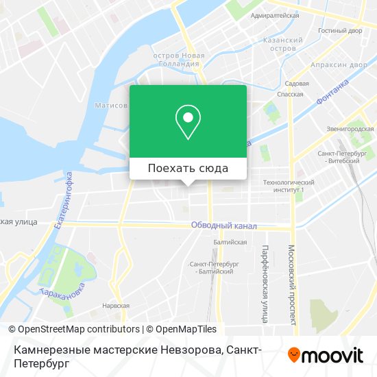 Карта Камнерезные мастерские Невзорова